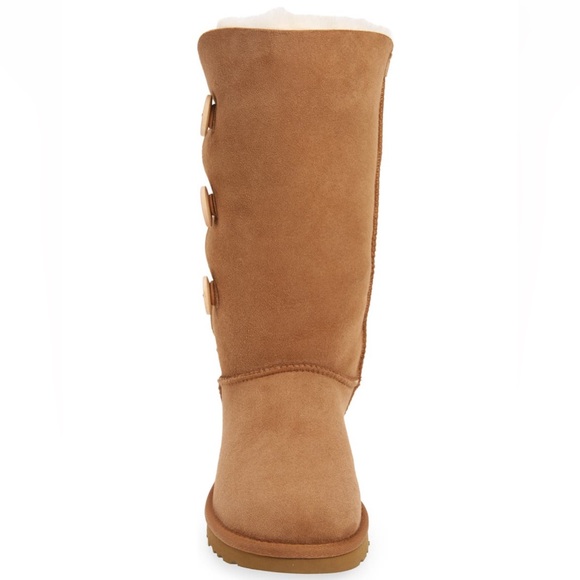 New!🍁UGG® Bailey Button Triplet Il' Boot Chestnut Suede, Size 8 - Picture 5 of 16